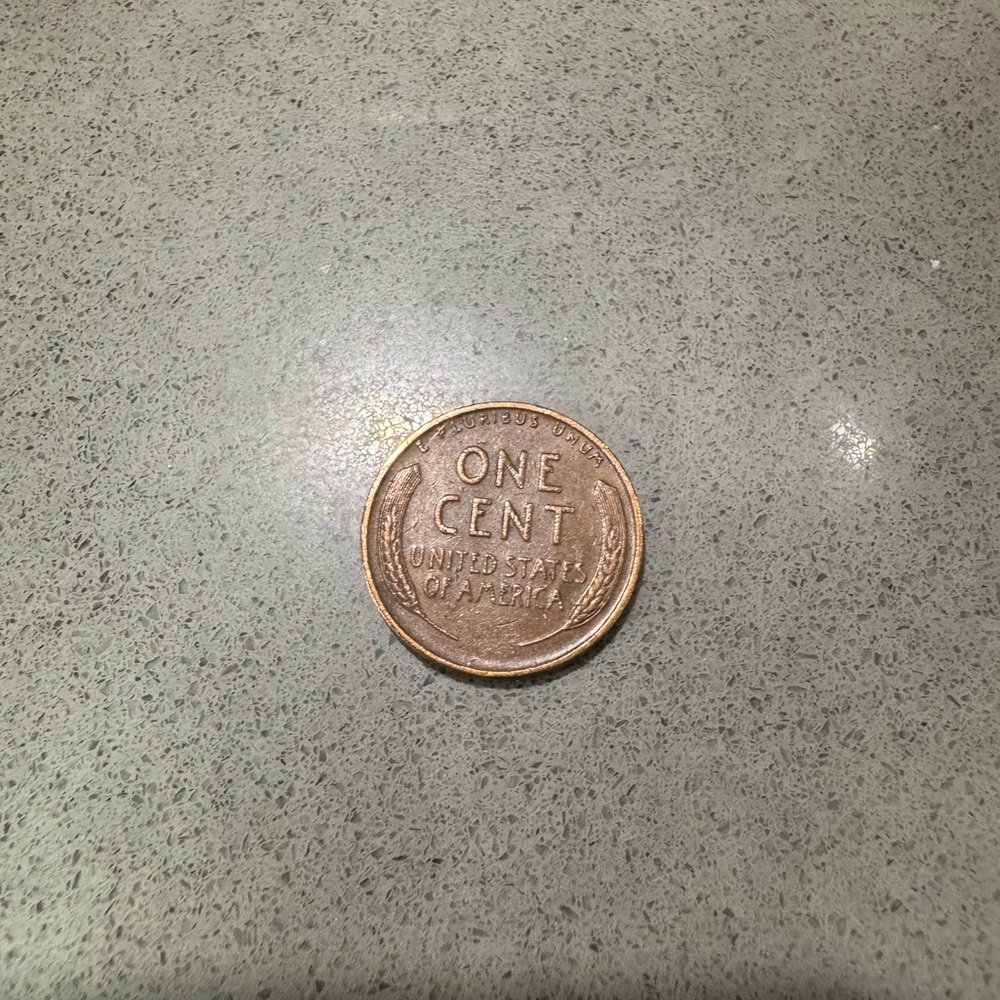 Vintage Copper Coin Accent